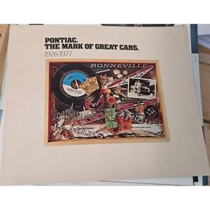 1977 Pontiac Dealer Sales Brochure Catalog Firebird Grand Prix Bonneville 26-77